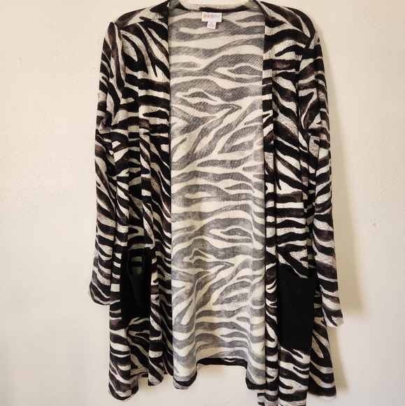 LuLaRoe Sweaters - Lularoe/Zebra Print Caroline Cardigan